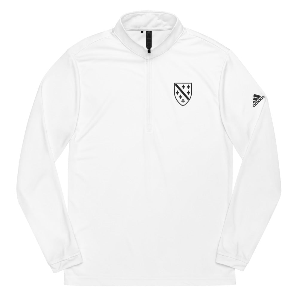 Adidas Bosnian Fleur de Lis *Embroidered* Quarter zip pullover