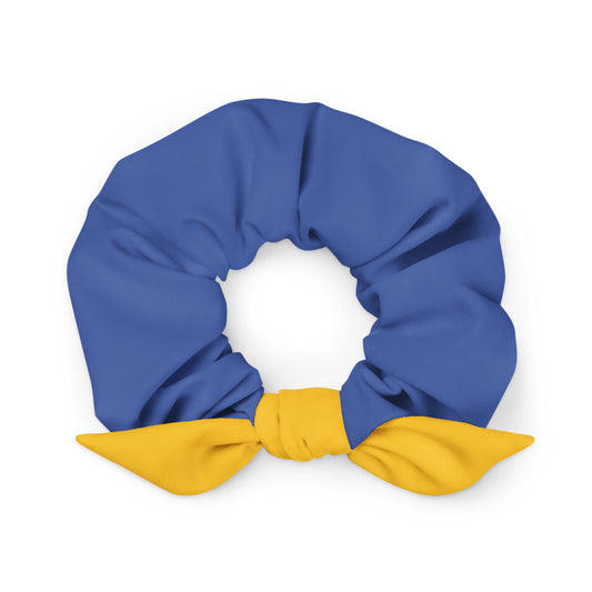 Blue & Yellow Scrunchie