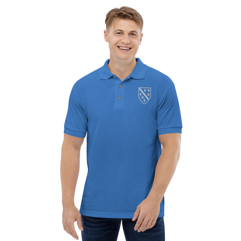 Fleur de Lis Embroidered Polo Shirt