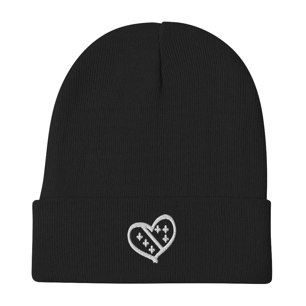 Bosnian Fleur de Lis Embroidered Beanie