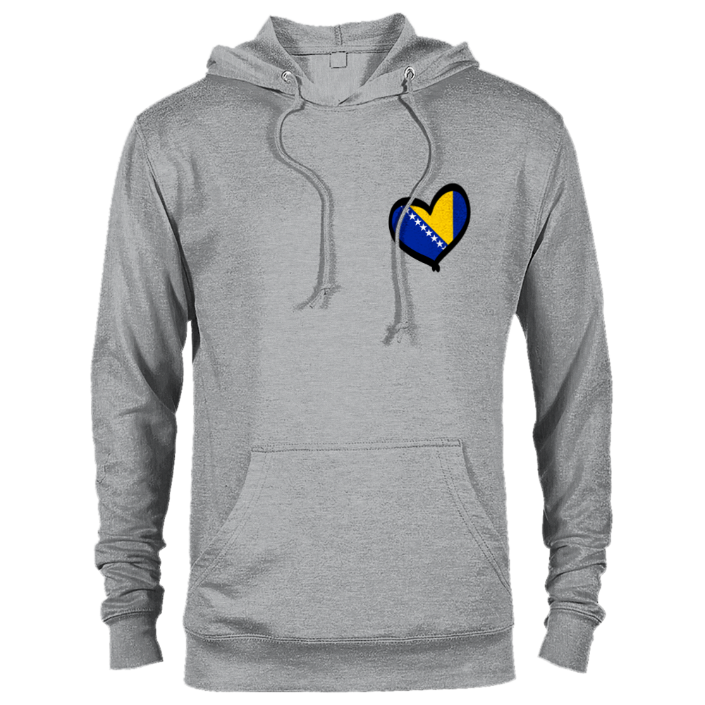 Bosnian Heart Flag Premium Unisex Pullover Hoodie