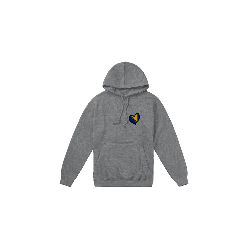 Bosnian Heart Flag Premium Unisex Pullover Hoodie