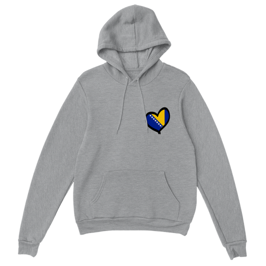 Bosnian Heart Flag Premium Unisex Pullover Hoodie