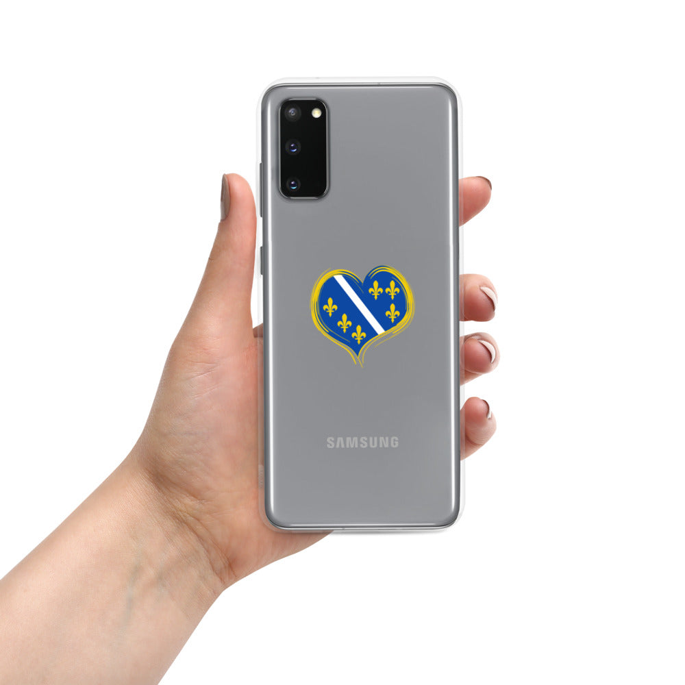 Bosnian Fleur de Lis Flag Samsung Case