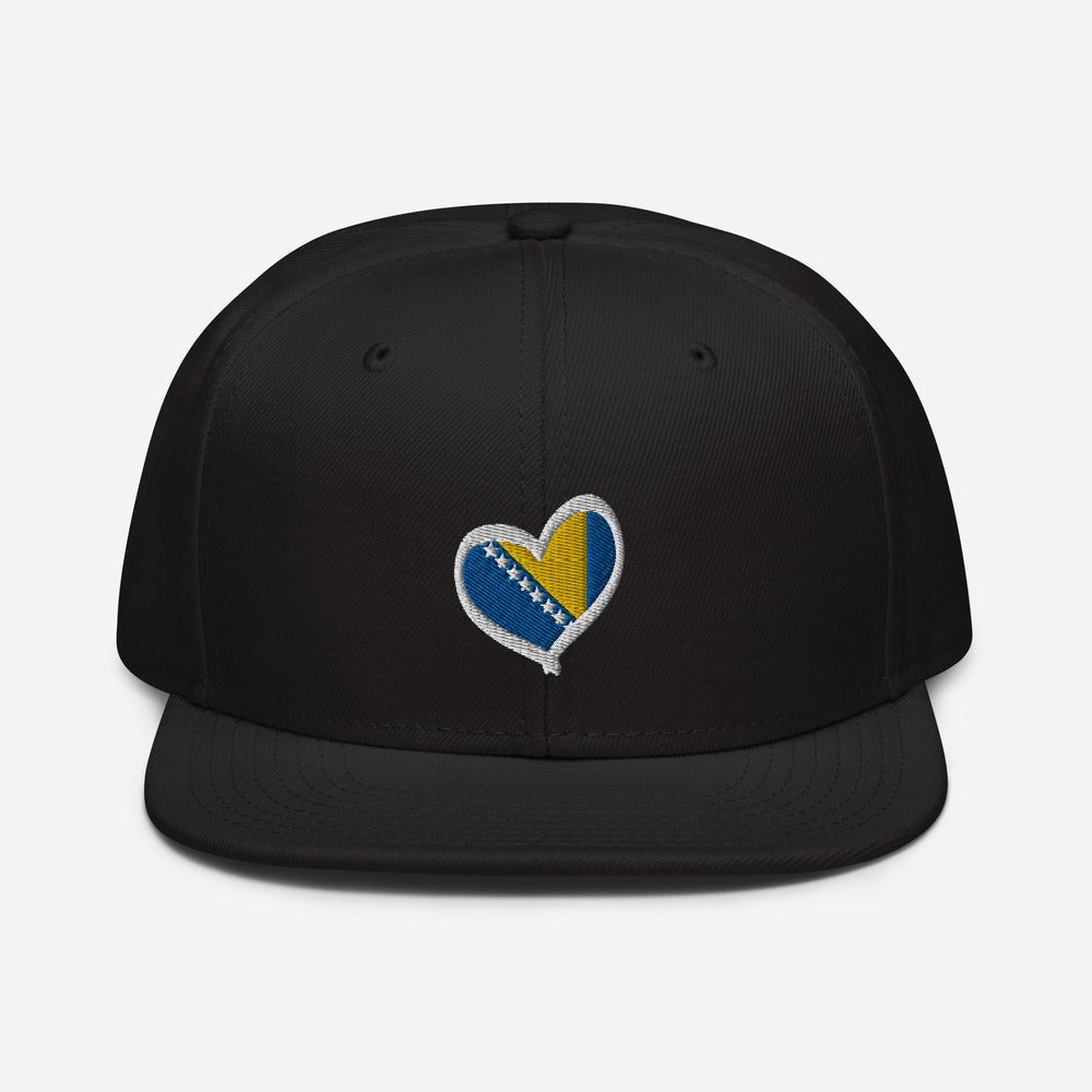 Bosnian Heart Snapback Hat *Embroidered*