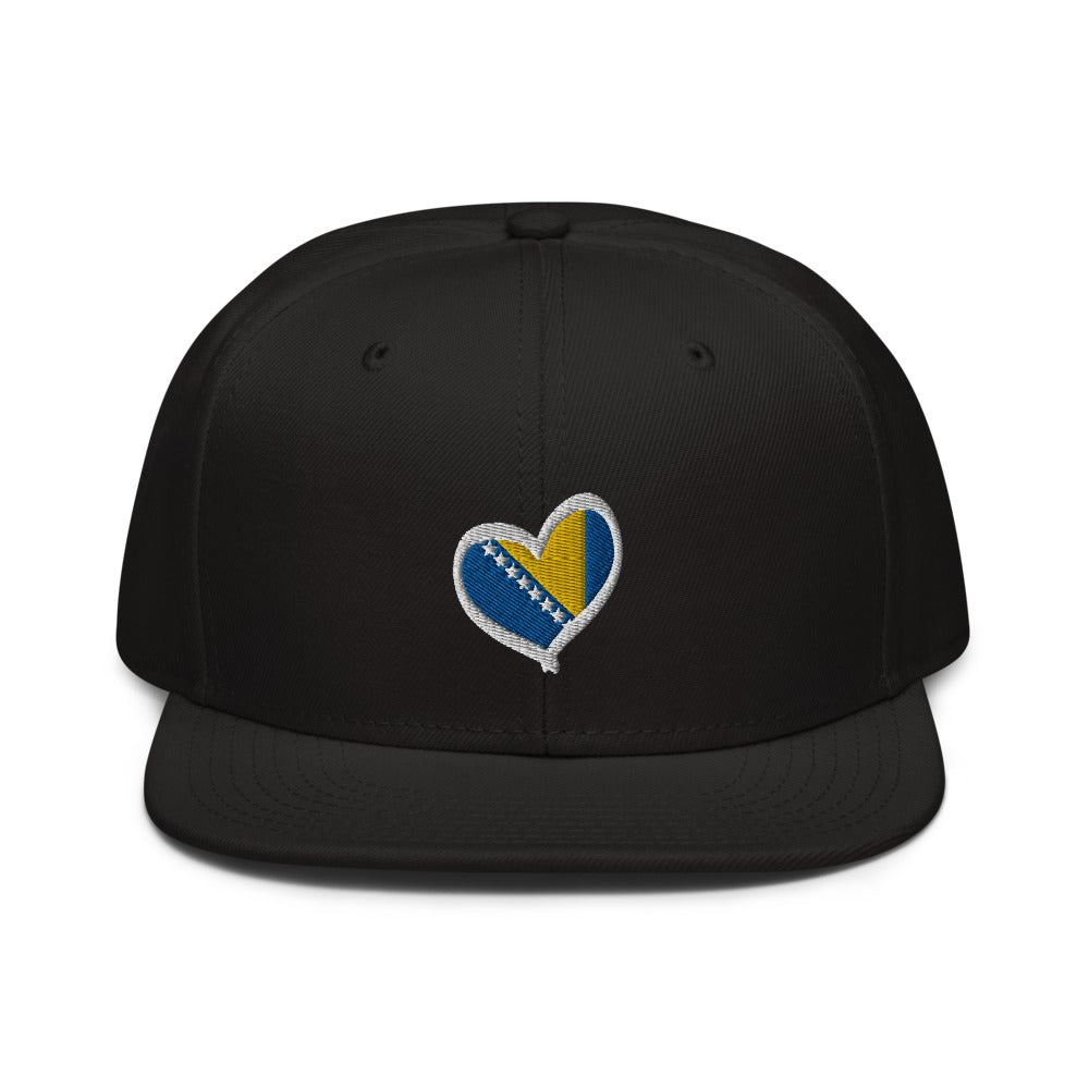 Bosnian Heart Snapback Hat *Embroidered*