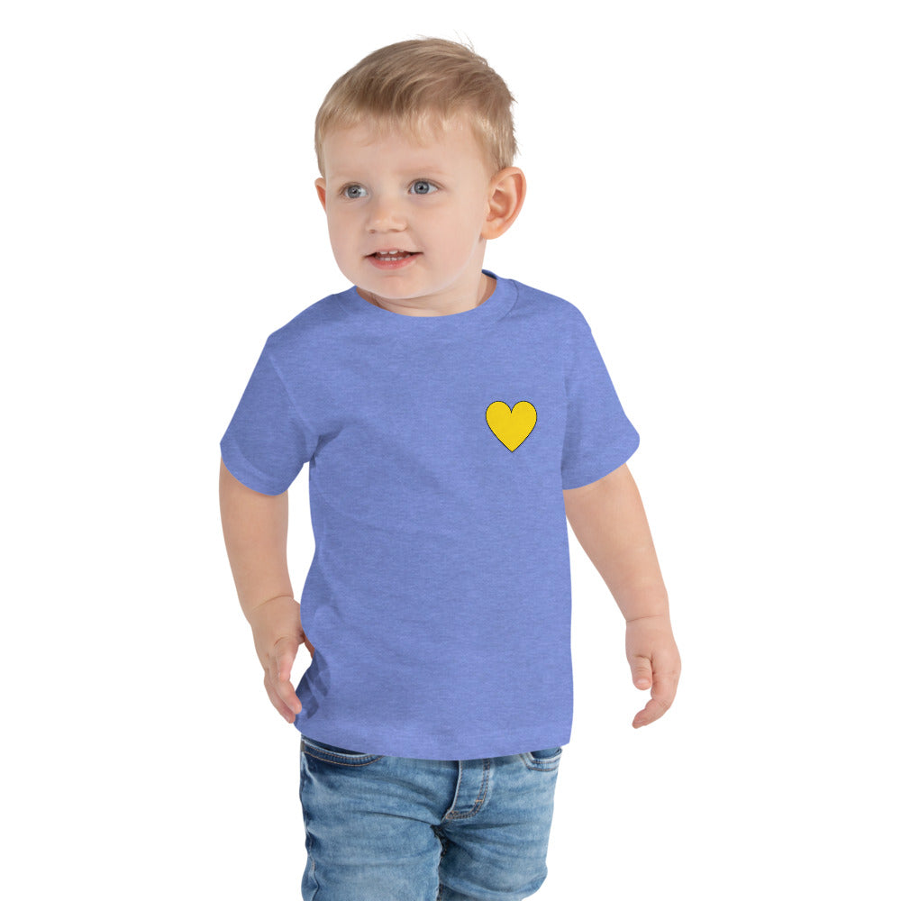 Blue w/Yellow Toddler Short Sleeve Tee