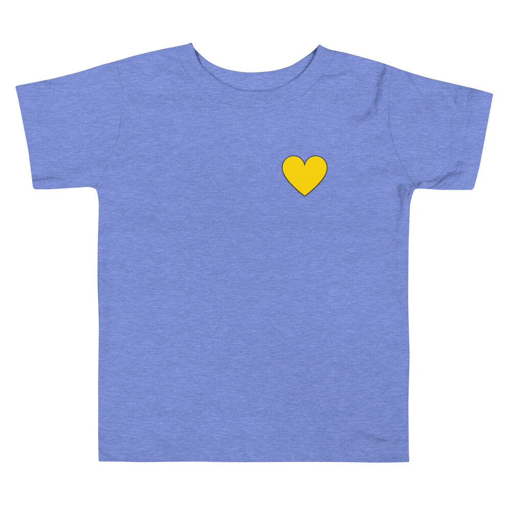 Blue w/Yellow Toddler Short Sleeve Tee