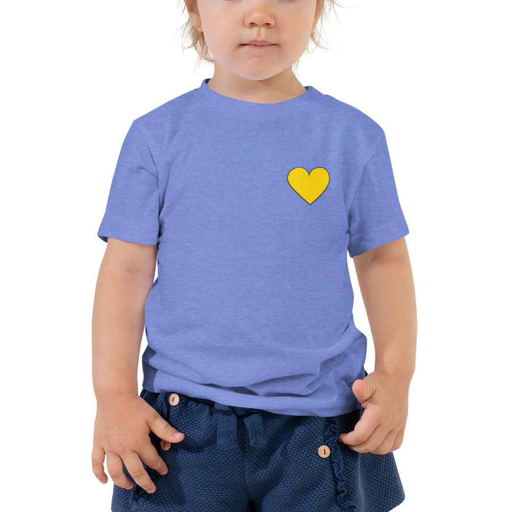 Blue w/Yellow Toddler Short Sleeve Tee