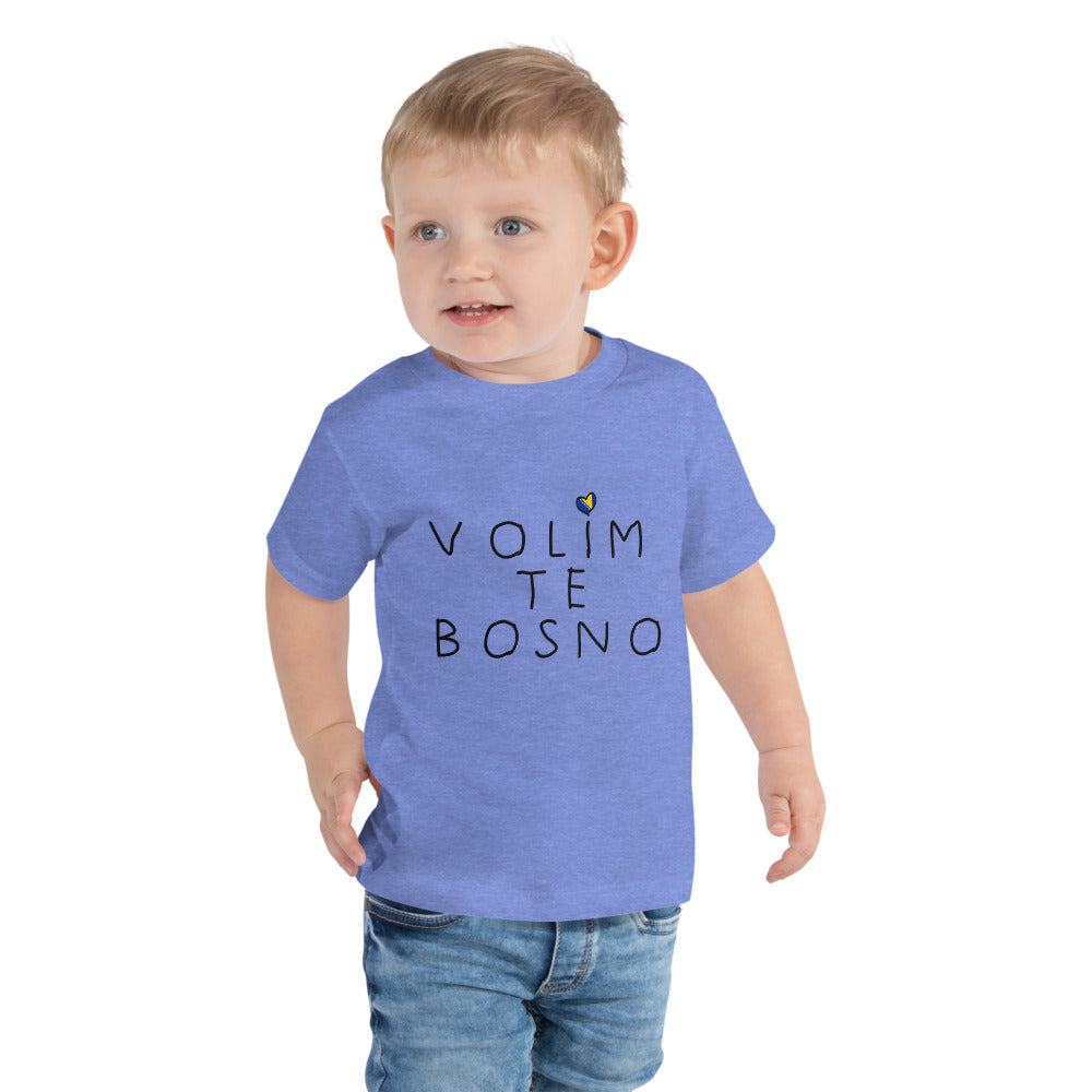 Toddler Volim Bosnu Short Sleeve Tee