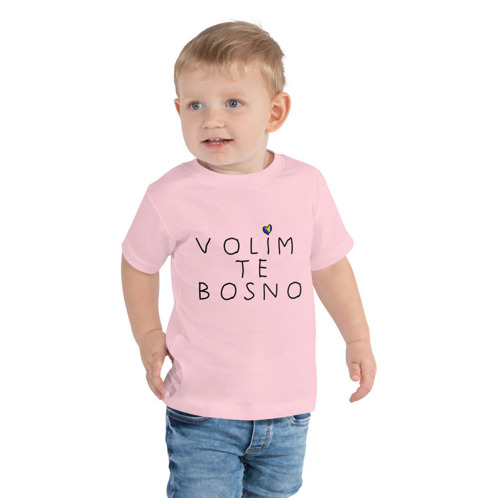 Toddler Volim Bosnu Short Sleeve Tee