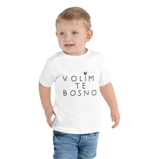 Toddler Volim Bosnu Short Sleeve Tee