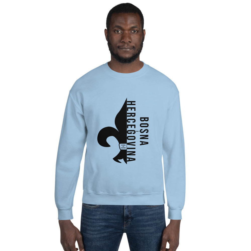 Bosnian Fleur De Lis Unisex Sweatshirt