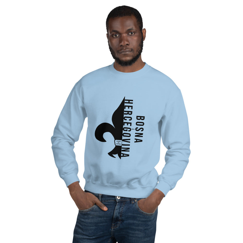 Bosnian Fleur De Lis Unisex Sweatshirt