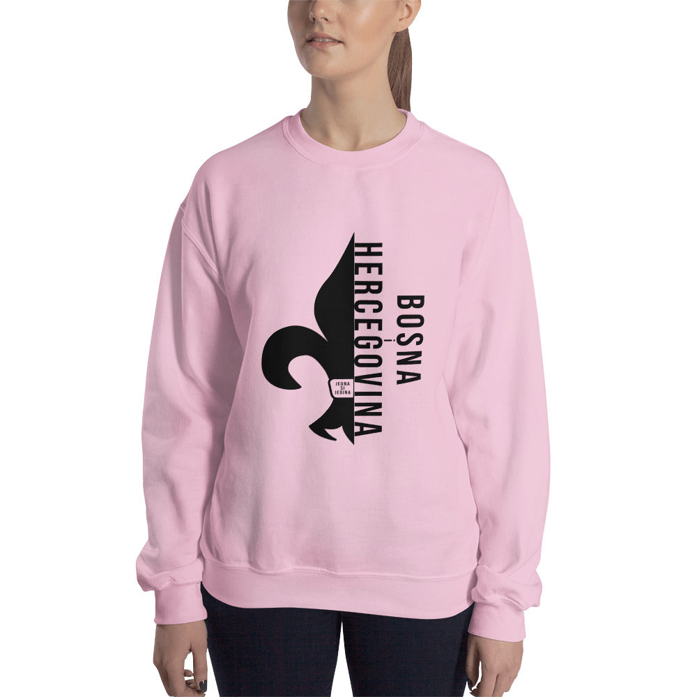 Bosnian Fleur De Lis Unisex Sweatshirt