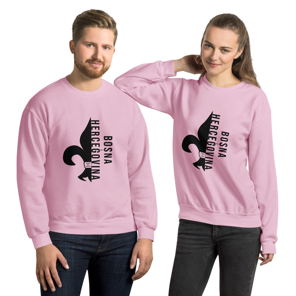 Bosnian Fleur De Lis Unisex Sweatshirt