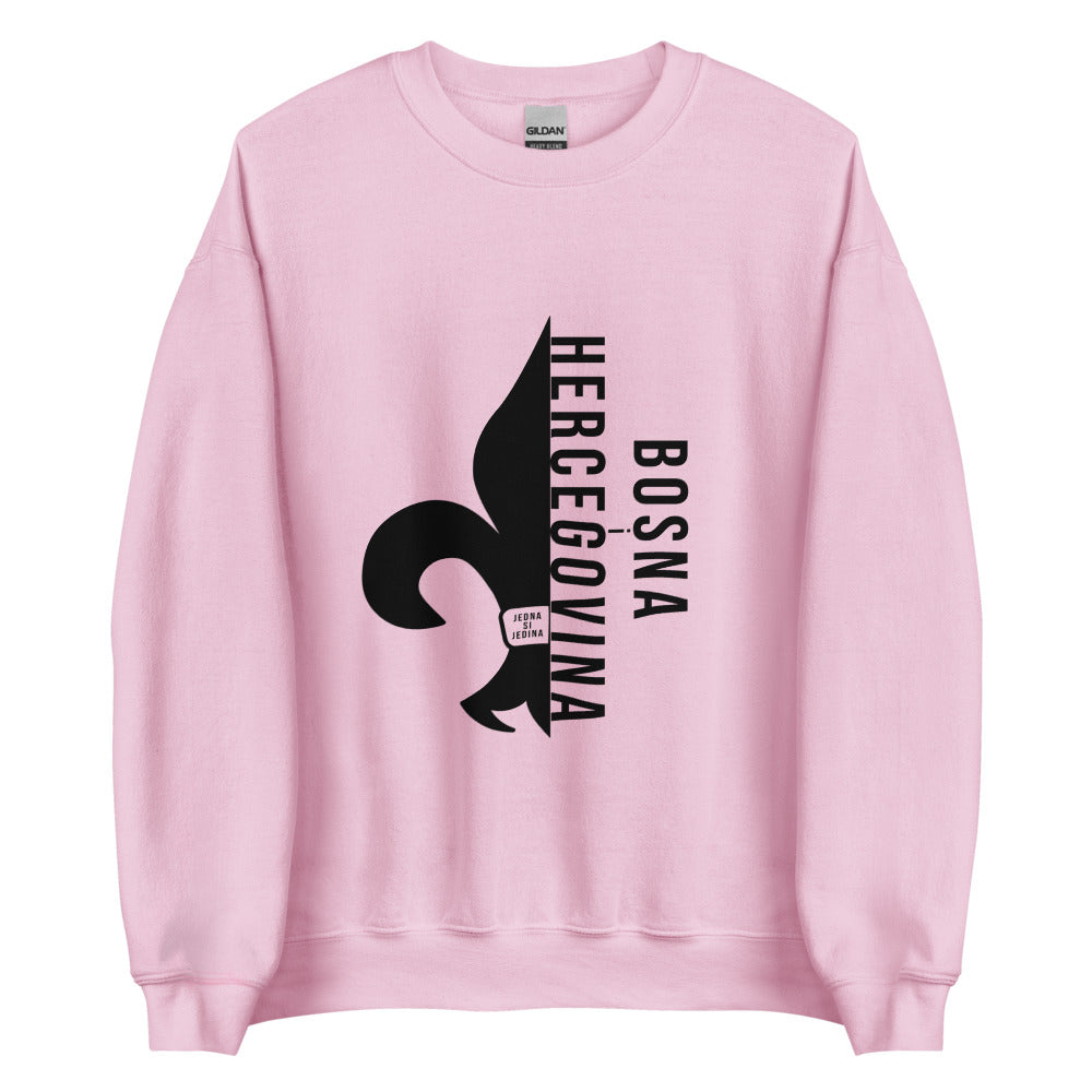 Bosnian Fleur De Lis Unisex Sweatshirt