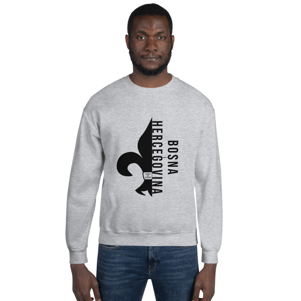 Bosnian Fleur De Lis Unisex Sweatshirt