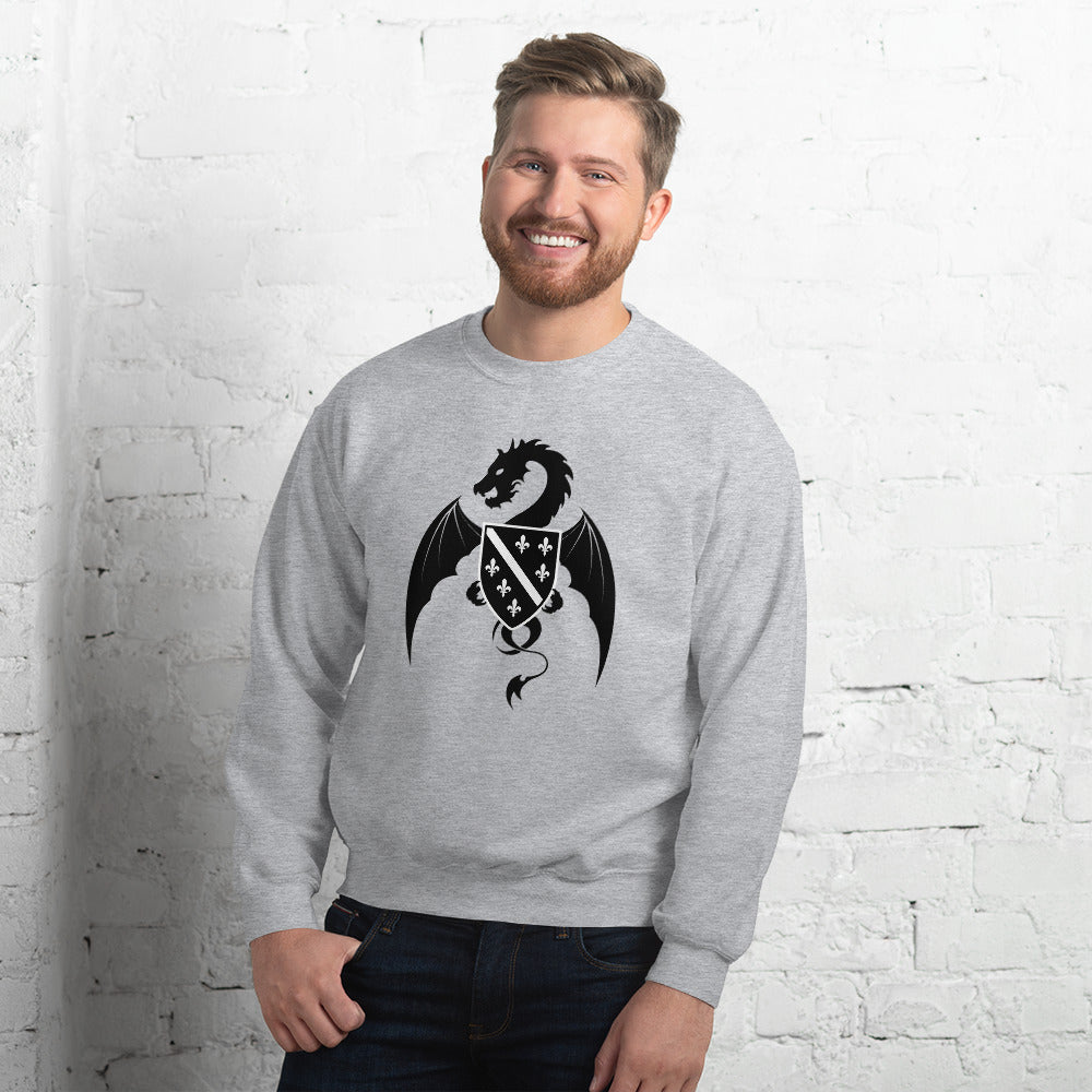 Dragon Fleur De Lis Unisex Sweatshirt