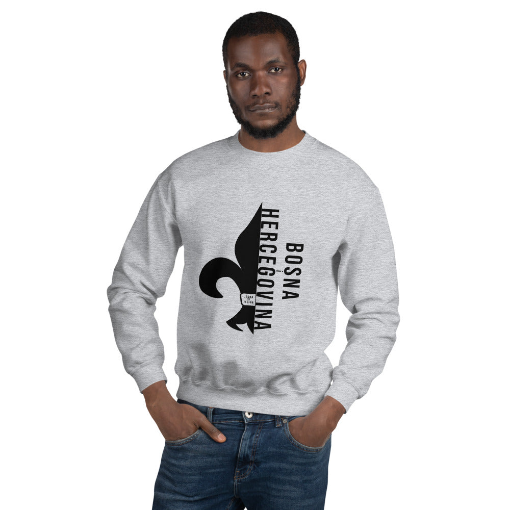 Bosnian Fleur De Lis Unisex Sweatshirt