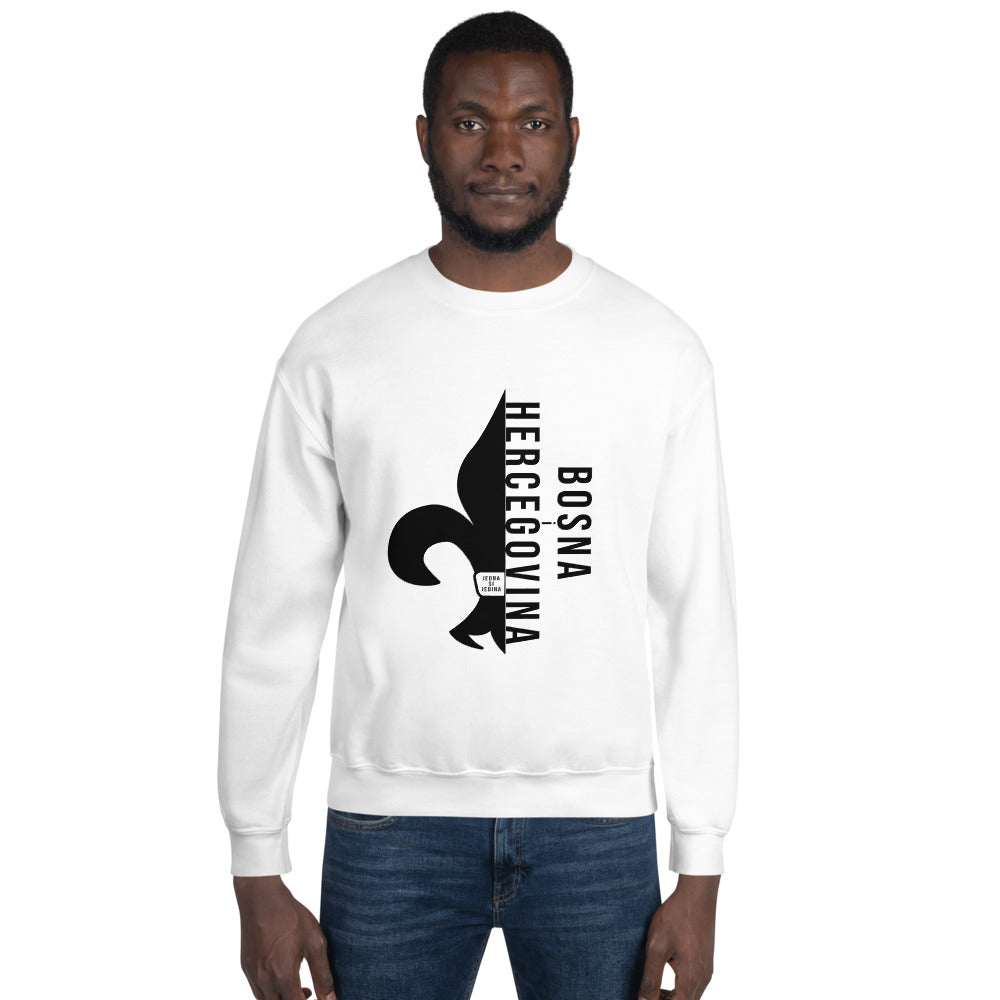 Bosnian Fleur De Lis Unisex Sweatshirt