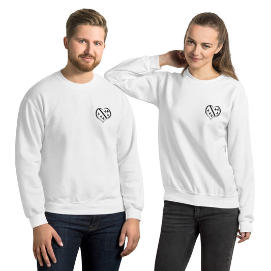 Fleur de Lis Heart Unisex Sweatshirt