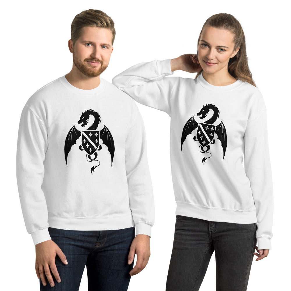 Dragon Fleur De Lis Unisex Sweatshirt