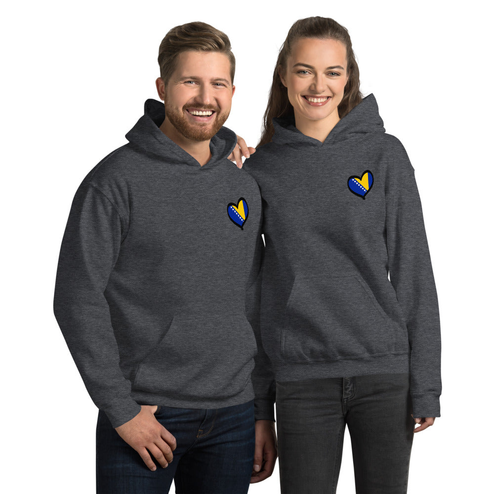 Bosnian Heart Unisex Hoodie