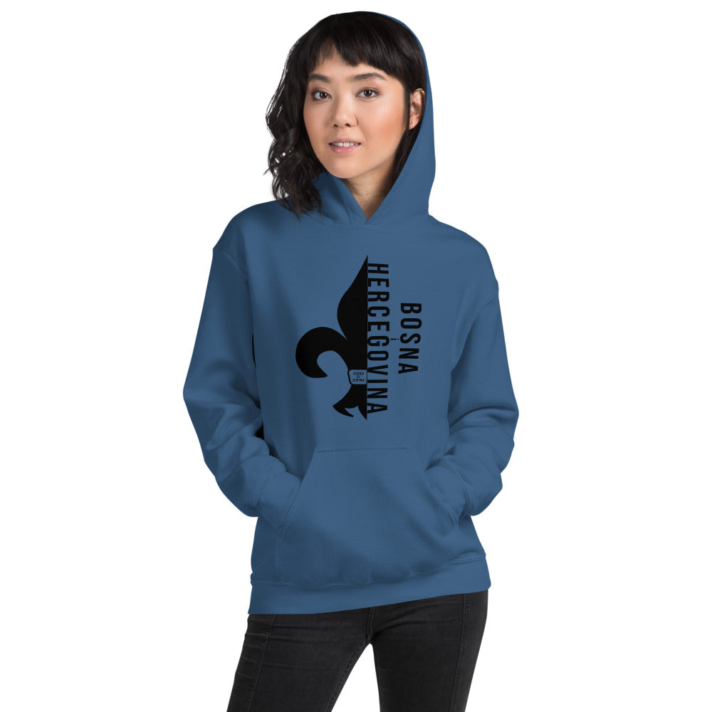 Bosnian Fleur de Lis Unisex Hoodie