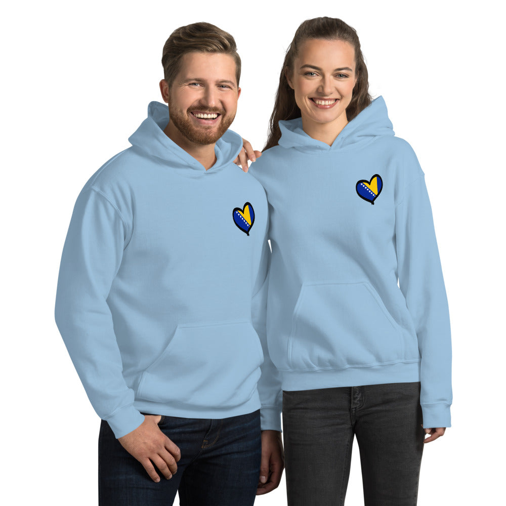 Bosnian Heart Unisex Hoodie