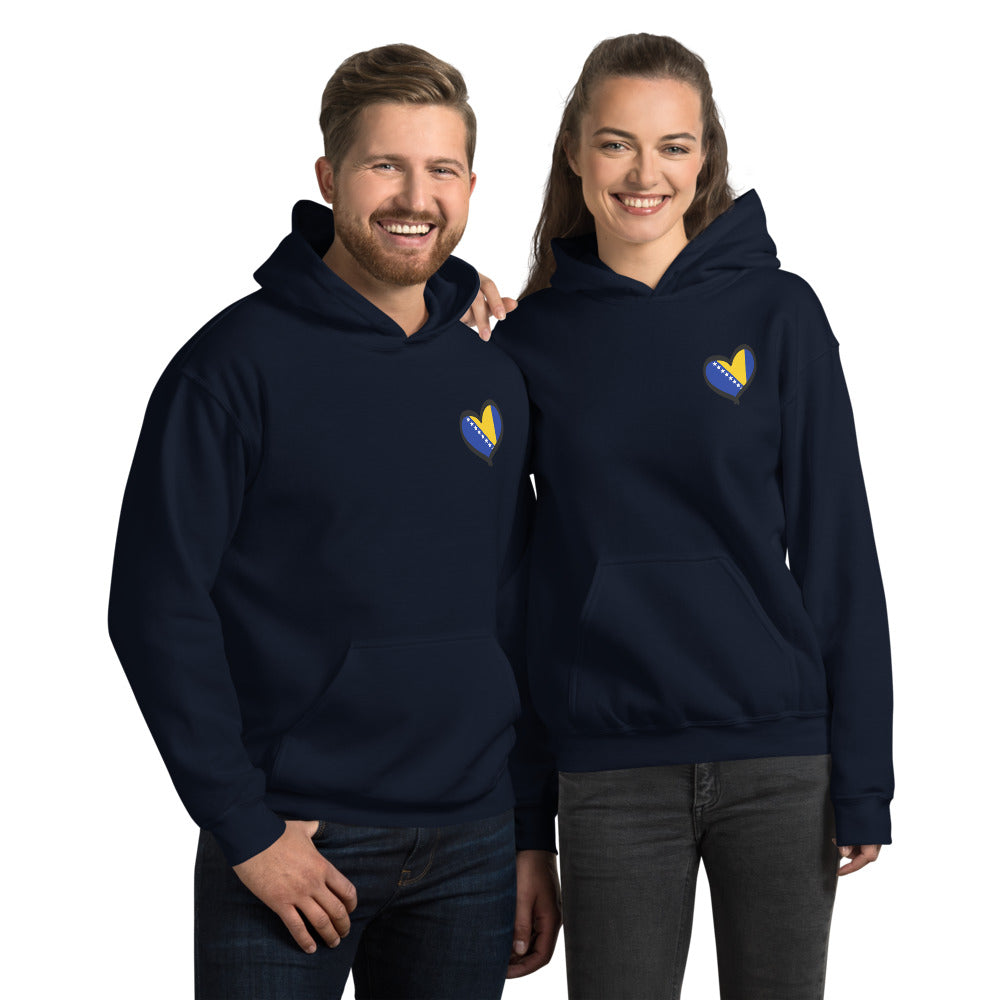 Bosnian Heart Unisex Hoodie