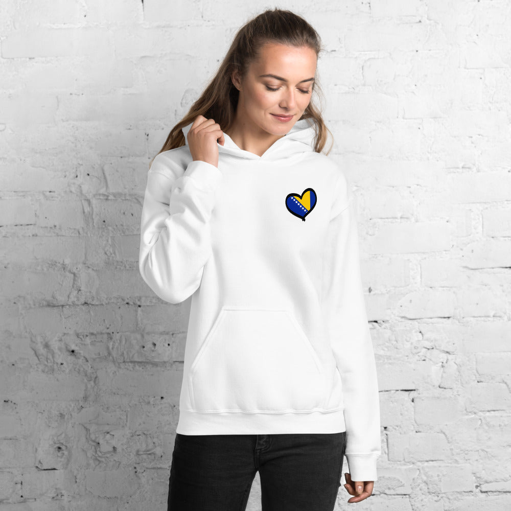 Bosnian Heart Unisex Hoodie