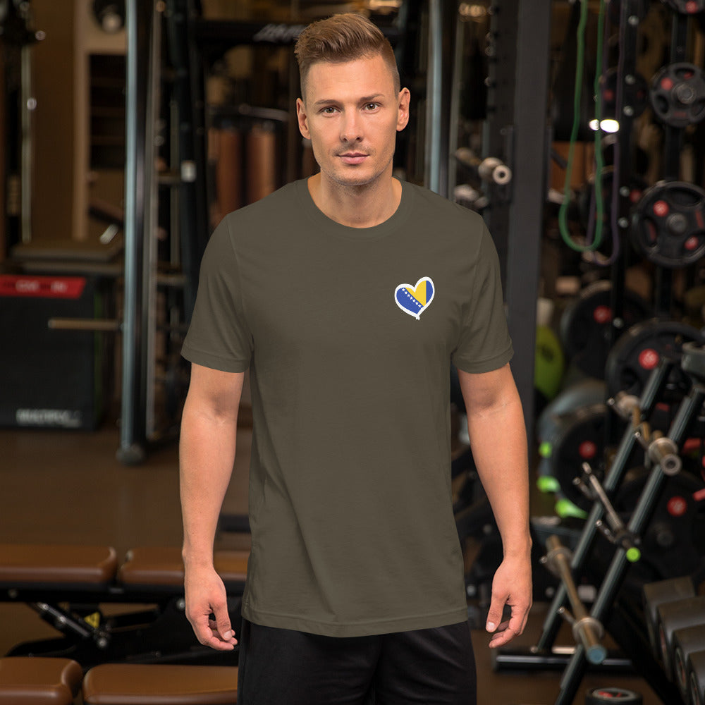 Bosnian Heart Short-sleeve unisex t-shirt