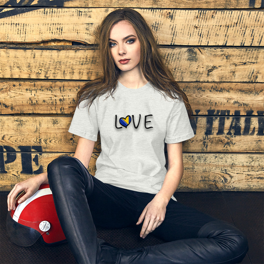 Love Bosnia Short-sleeve unisex t-shirt