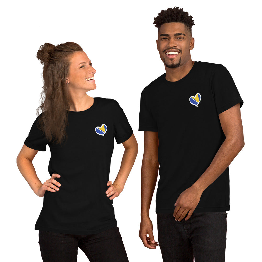 Bosnian Heart Short-sleeve unisex t-shirt