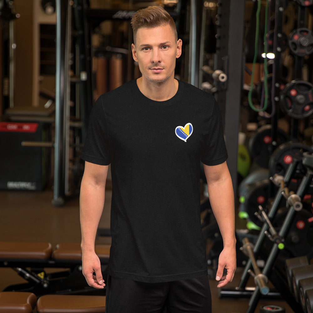 Bosnian Heart Short-sleeve unisex t-shirt