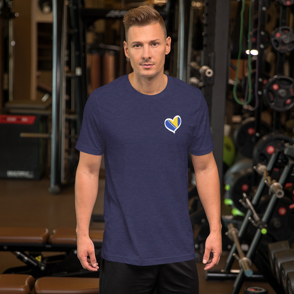 Bosnian Heart Short-sleeve unisex t-shirt