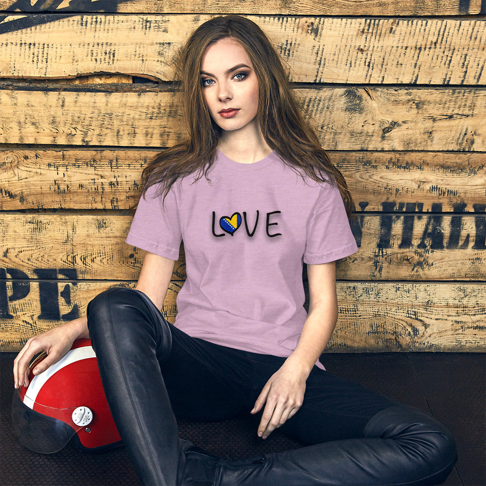 Love Bosnia Short-sleeve unisex t-shirt