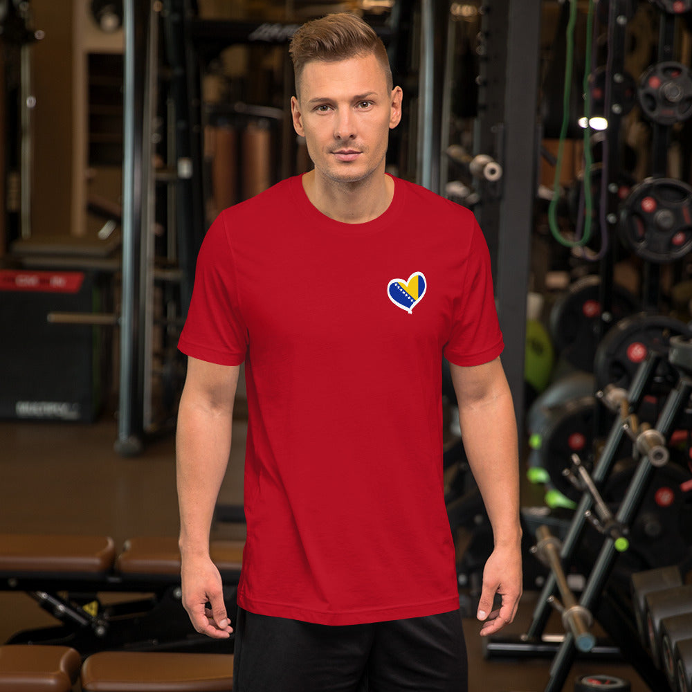 Bosnian Heart Short-sleeve unisex t-shirt