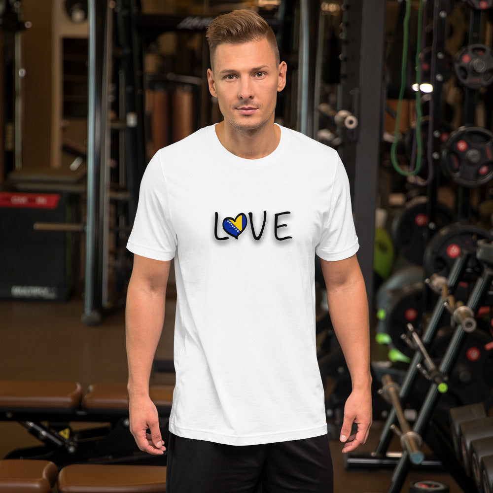 Love Bosnia Short-sleeve unisex t-shirt