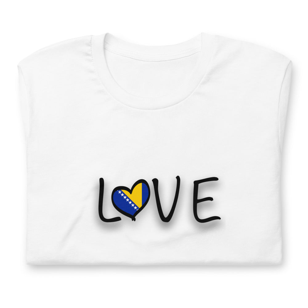 Love Bosnia Short-sleeve unisex t-shirt