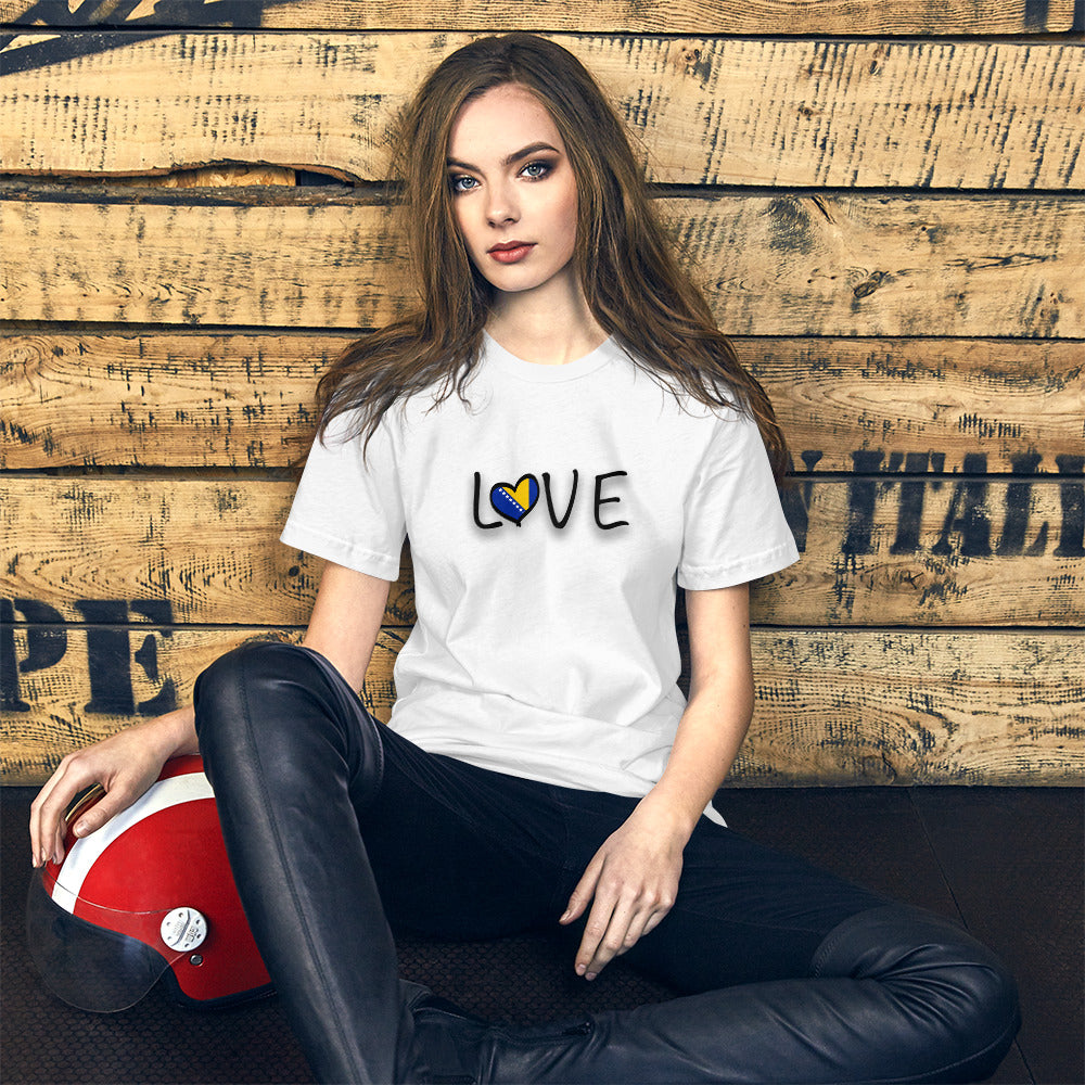 Love Bosnia Short-sleeve unisex t-shirt